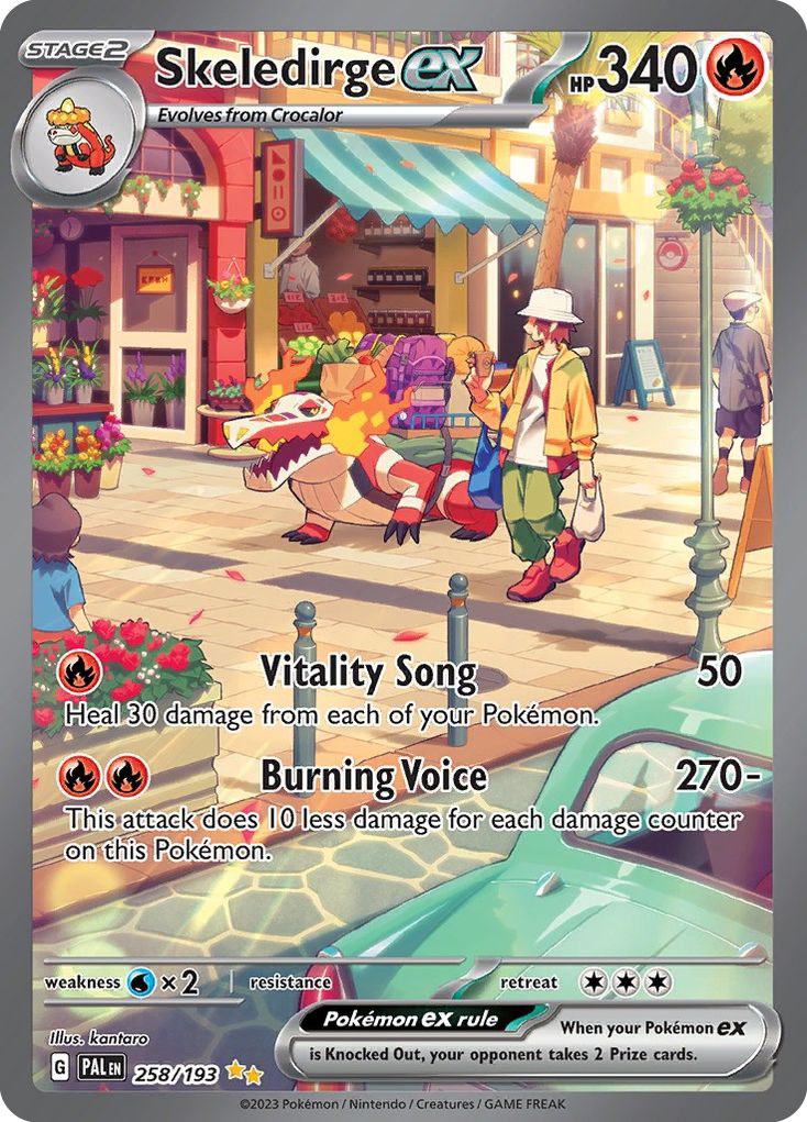(#258/193) Skeledirge ex - Holo [Paldea Evolved]