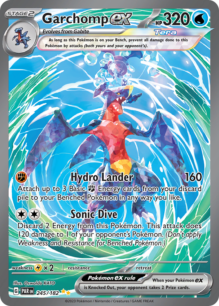 (#245/182) Garchomp ex - Holo [Paradox Rift]