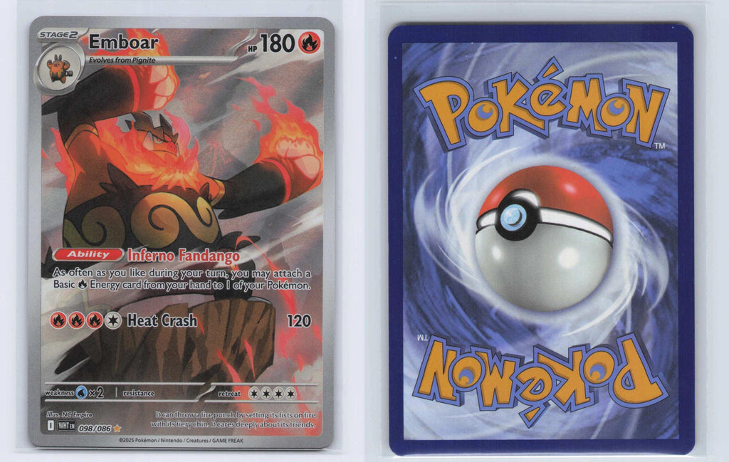 (#098/086) Emboar - Holo [White Flare]