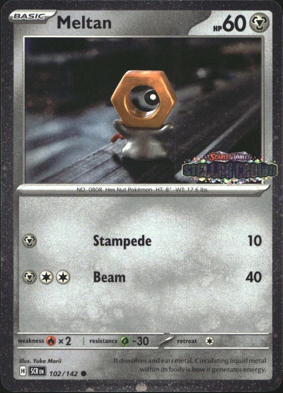 (#102/142) Meltan (Stellar Crown Stamped) - Holo [Miscellaneous Cards & Products]
