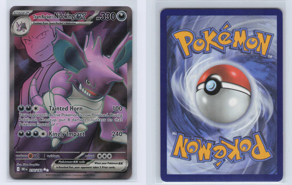 (#216/182) Team Rocket's Nidoking ex - Holo [Destined Rivals]