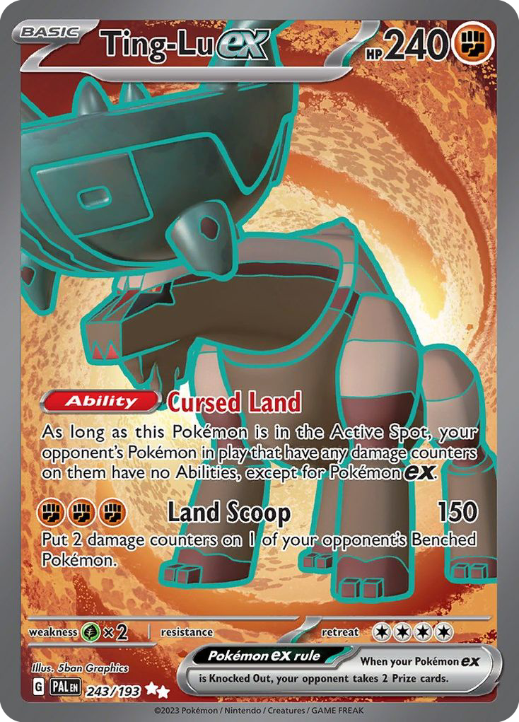 (#243/193) Ting-Lu ex - Holo [Paldea Evolved]