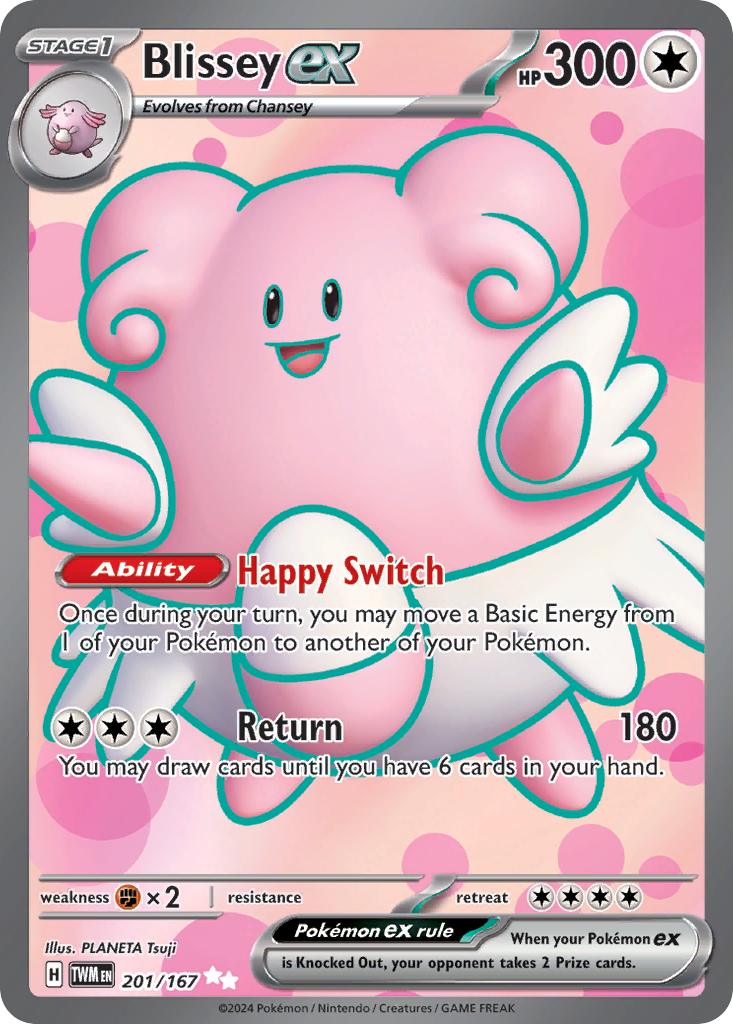 (#201/167) Blissey ex - Holo [Twilight Masquerade]