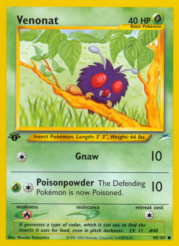 (#90/105) Venonat - Unlimited [Neo Destiny]