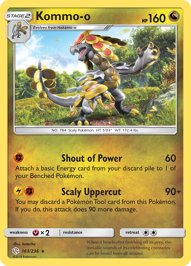 (#163/236) Kommo-o - Holo [Cosmic Eclipse]