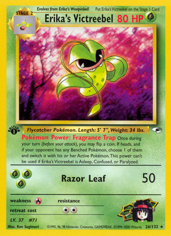 (#26/132) Erika's Victreebel - Unlimited [Gym Heroes]