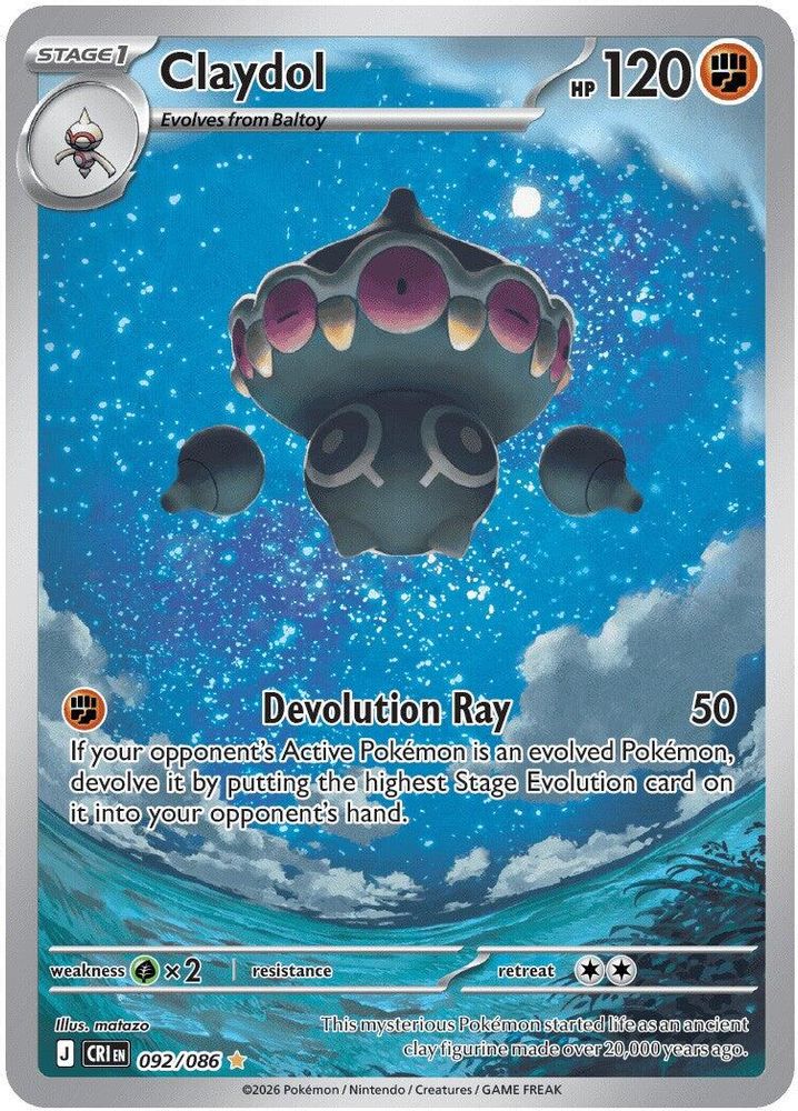(#092/086) Claydol - Holo [Chaos Rising]