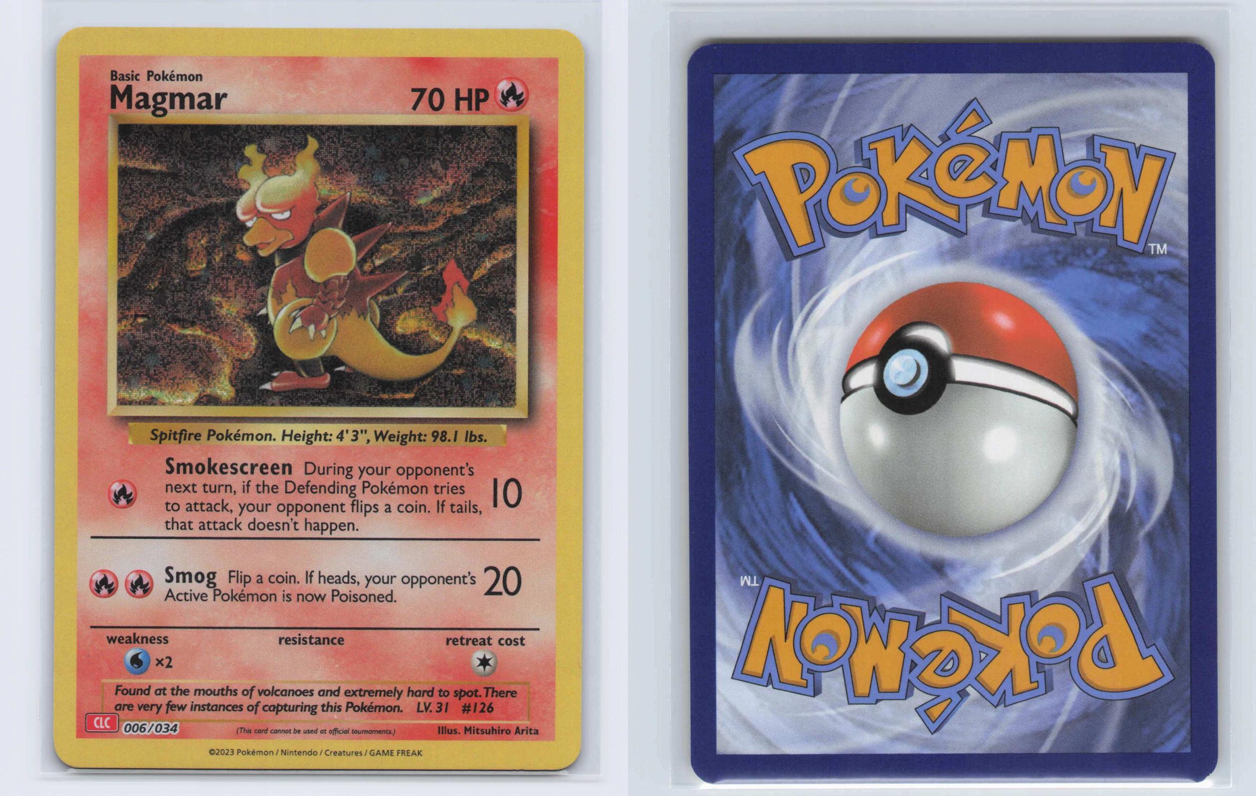 (#006/034) Magmar - Holo [Trading Card Game Classic]