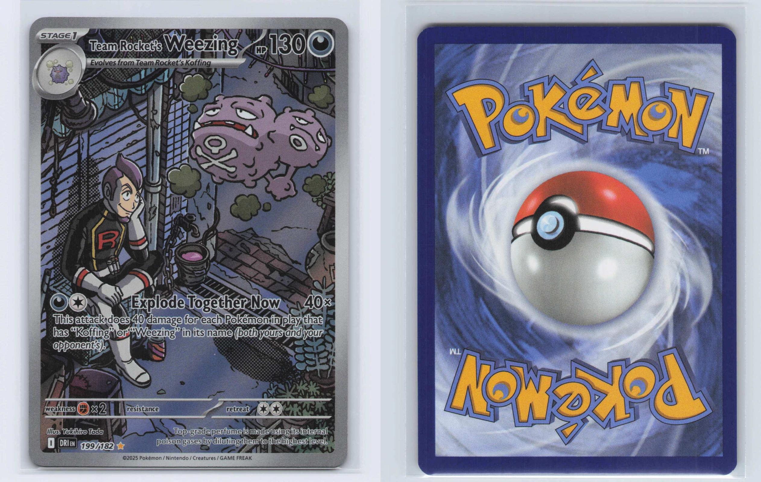 (#199/182) Team Rocket's Weezing - Holo [Destined Rivals]
