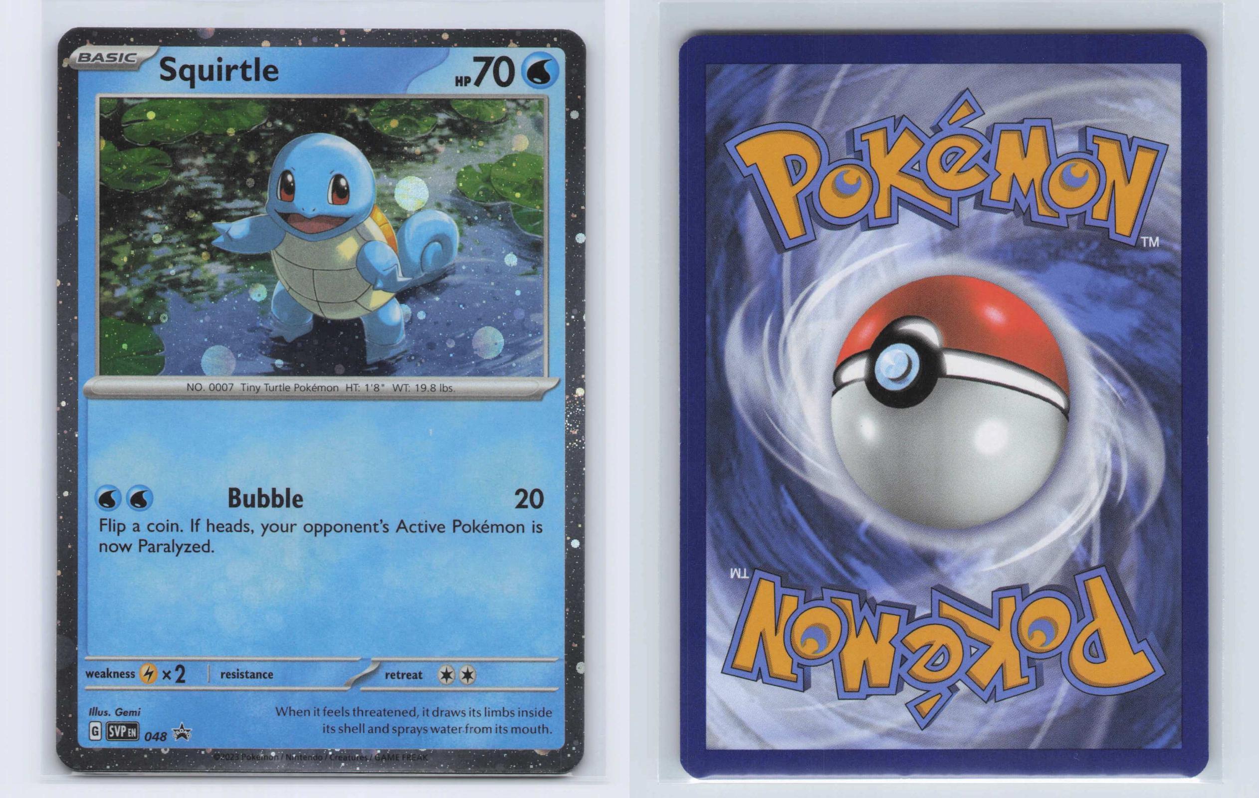 (#048) Squirtle (Cosmos Holo) - Normal [Scarlet & Violet Promo]