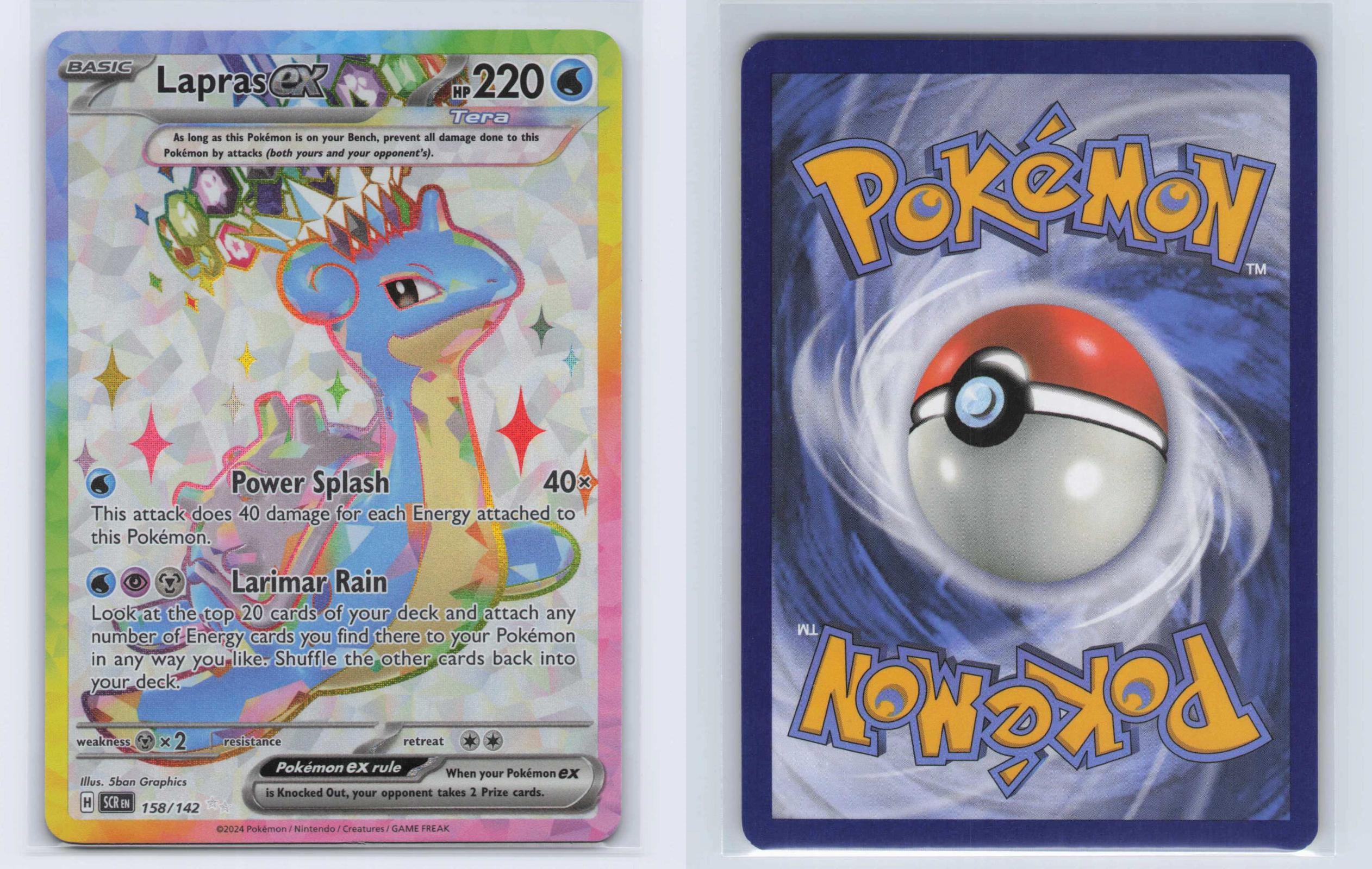 (#158/142) Lapras ex - Holo [Stellar Crown]
