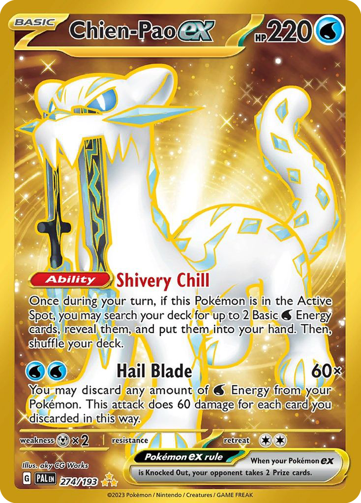 (#274/193) Chien-Pao ex - Holo [Paldea Evolved]