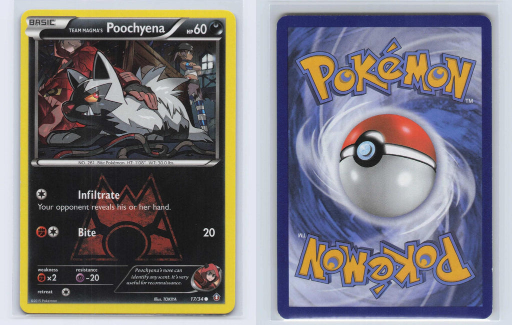 (#17/34) Team Magma's Poochyena - Normal [Double Crisis]
