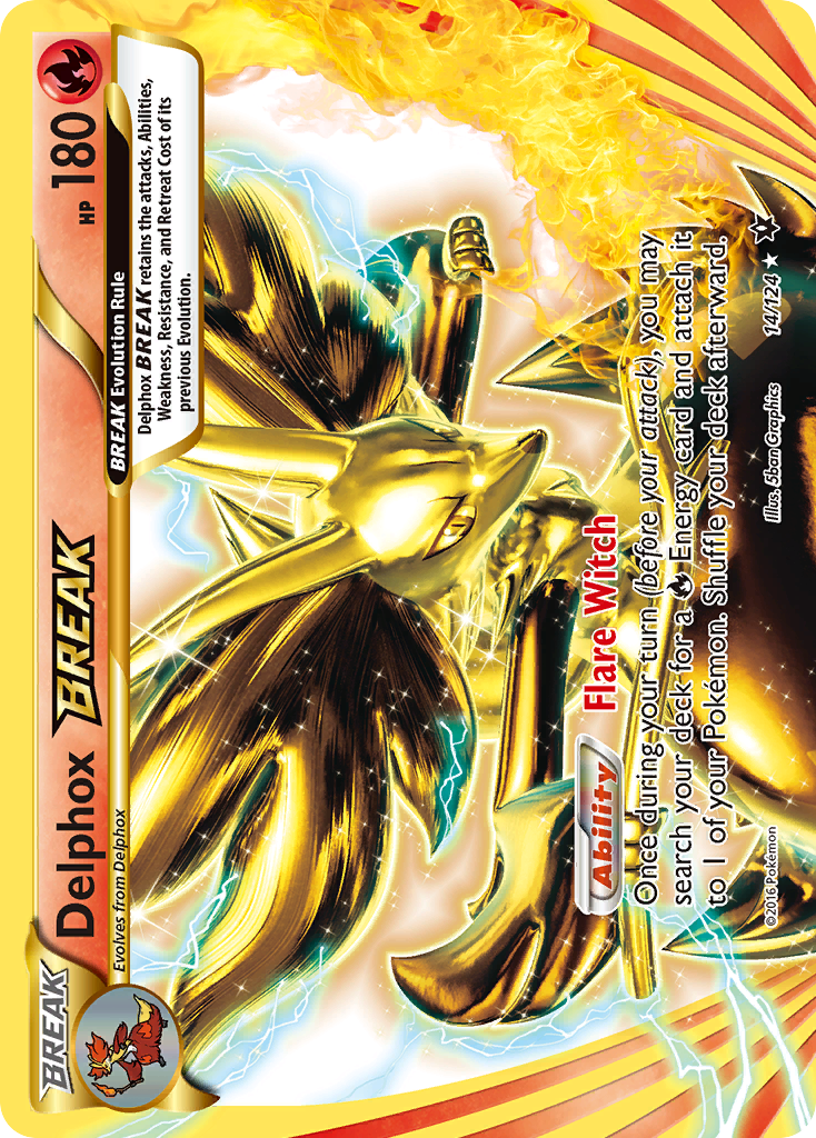 (#14/124) Delphox BREAK - Holo [Fates Collide]