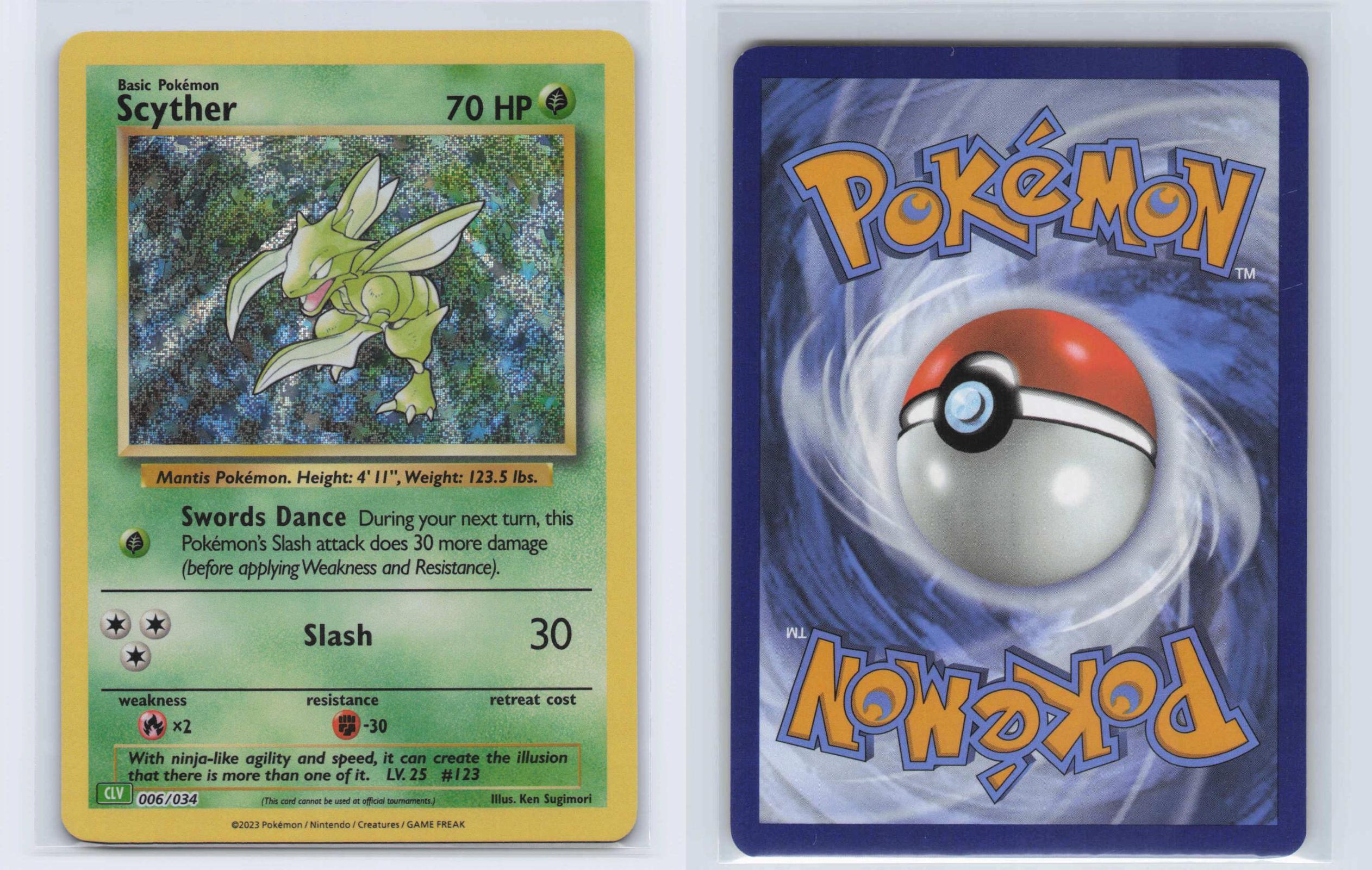 (#006/034) Scyther - Holo [Trading Card Game Classic]
