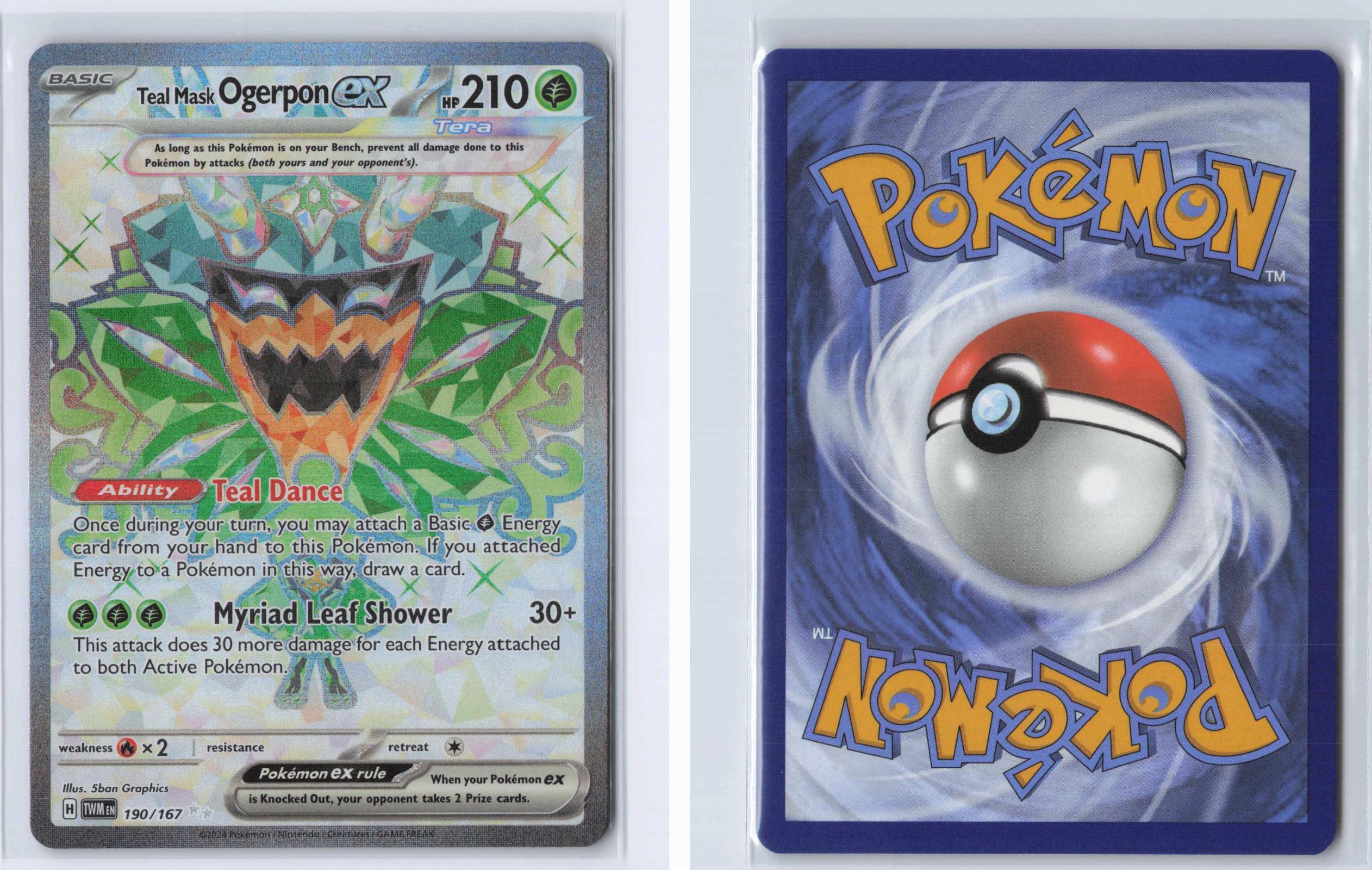 (#190/167) Teal Mask Ogerpon ex - Holo [Twilight Masquerade]