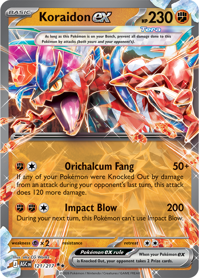 (#121/217) Koraidon ex [Mega Evolutions: Ascended Heroes]