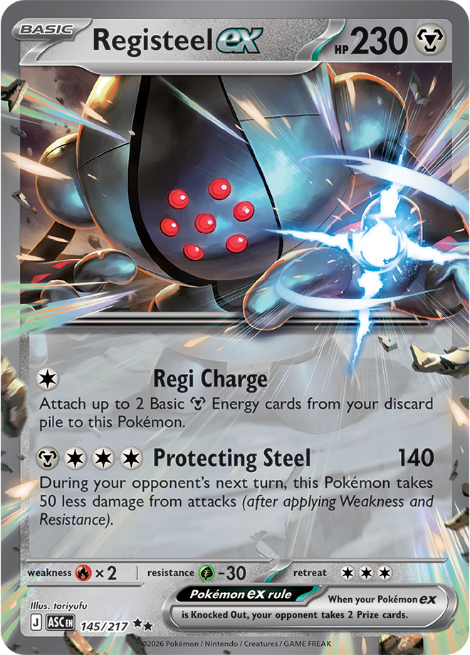 (#145/217) Registeel ex [Mega Evolutions: Ascended Heroes]