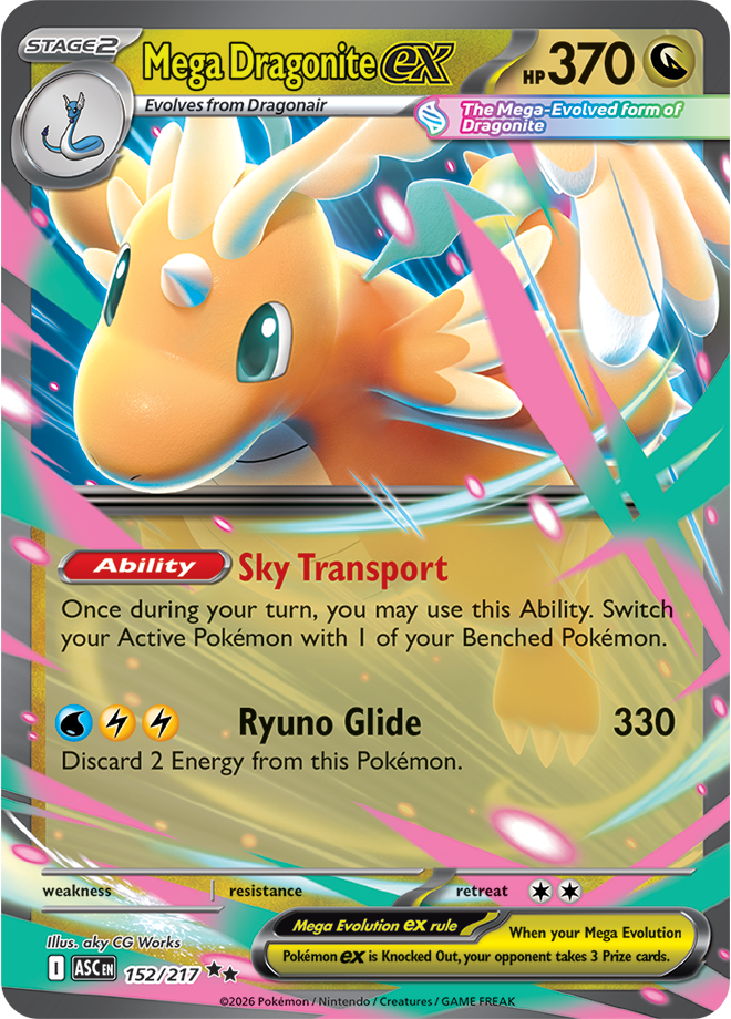 (#152/217) Mega Dragonite ex [Mega Evolutions: Ascended Heroes]