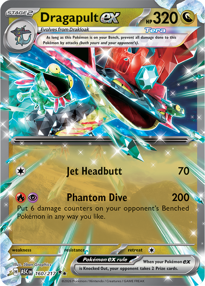 (#160/217) Dragapult ex [Mega Evolutions: Ascended Heroes]