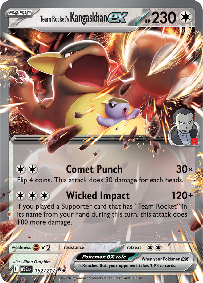 (#162/217) Team Rocket's Kangaskhan ex [Mega Evolutions: Ascended Heroes]