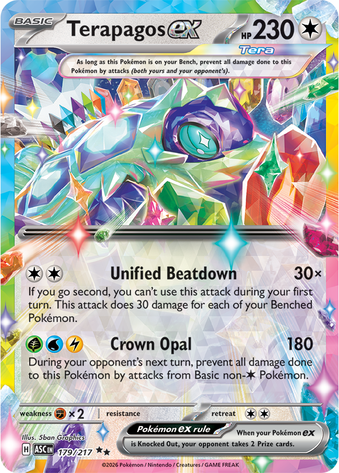 (#179/217) Terapagos ex [Mega Evolutions: Ascended Heroes]