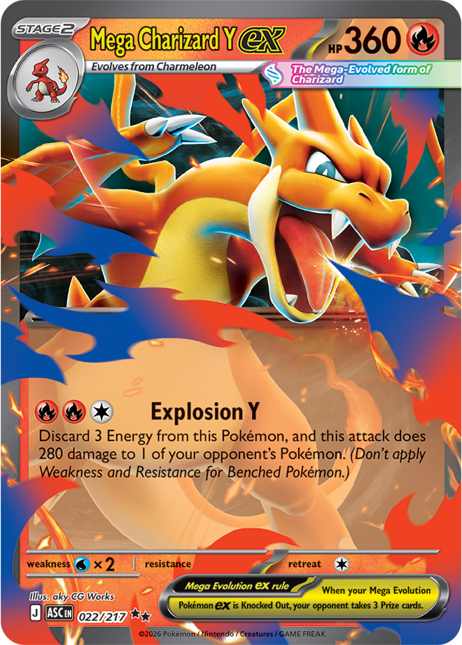 (#022/217) Mega Charizard Y ex [Mega Evolutions: Ascended Heroes]