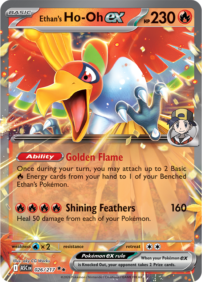 (#026/217) Ethan's Ho-Oh ex [Mega Evolutions: Ascended Heroes]