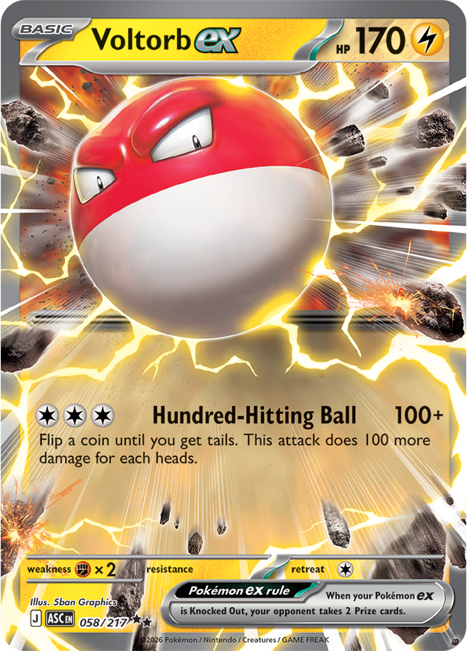 (#058/217) Voltorb ex [Mega Evolutions: Ascended Heroes]