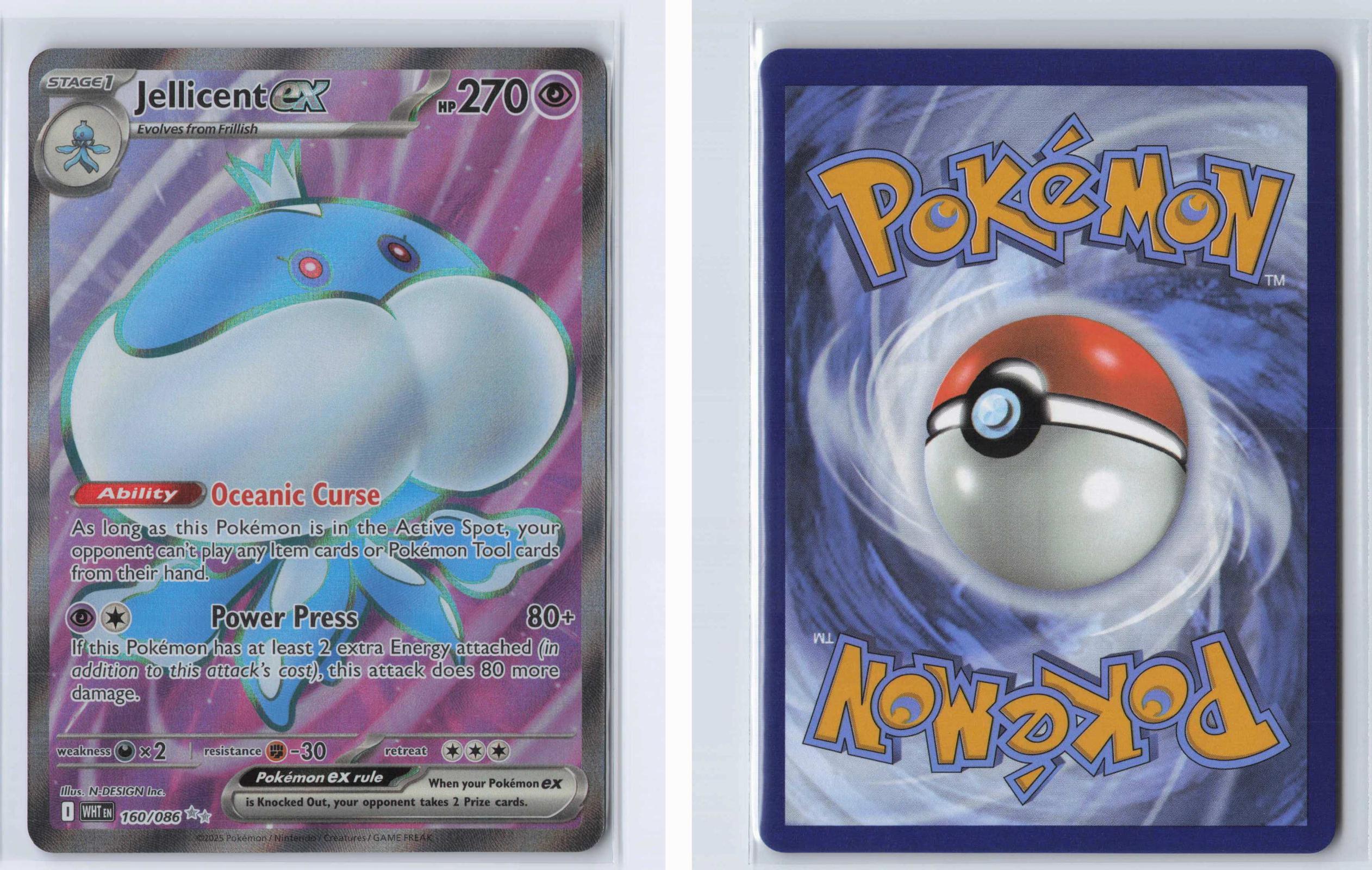 (#160/086) Jellicent ex - Holo [White Flare]