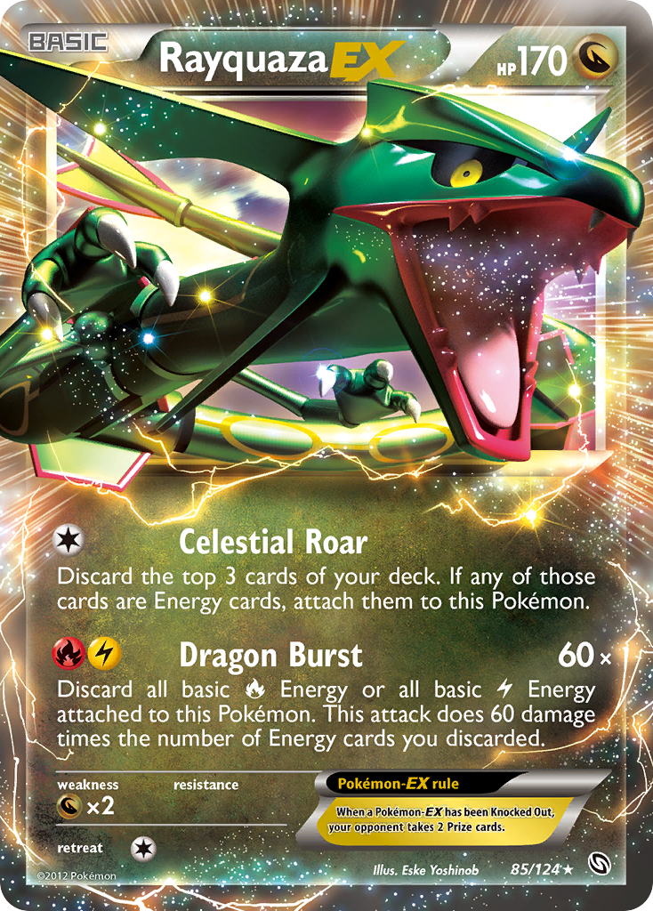 (#85/124) Rayquaza EX - Holo [Dragons Exalted]