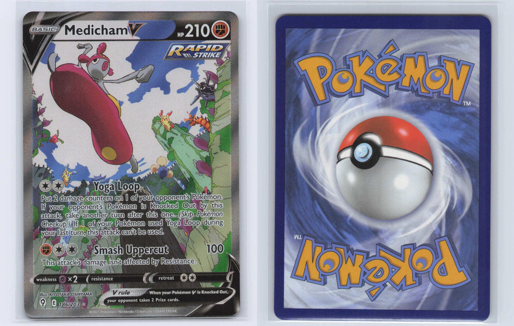(#186/203) Medicham V - Holo [Evolving Skies]