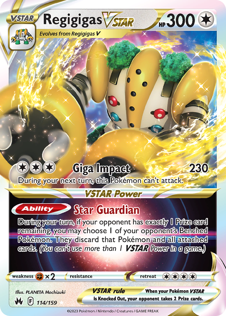 (#114/159) Regigigas VSTAR - Holo [Crown Zenith]