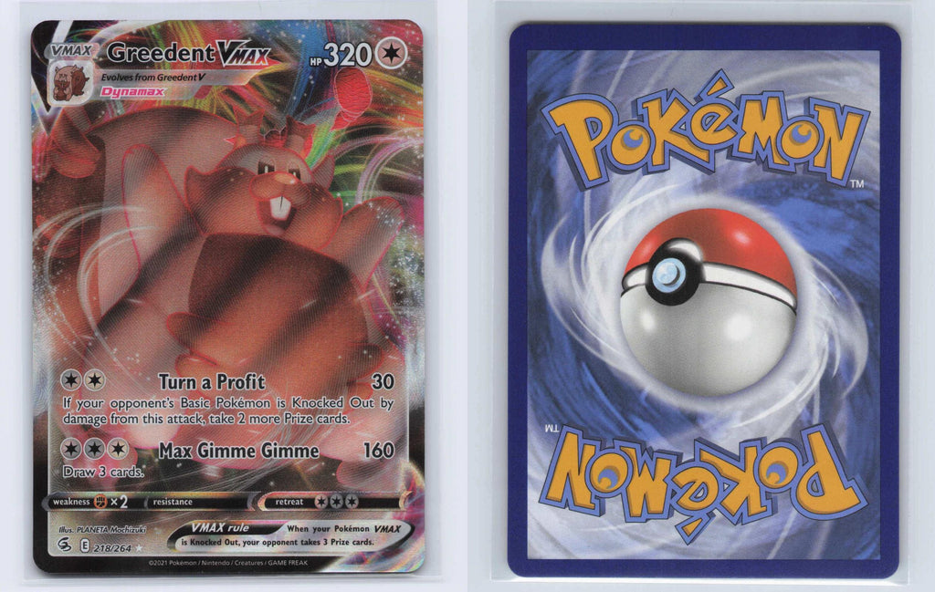 (#218/264) Greedent VMAX - Holo [Fusion Strike]