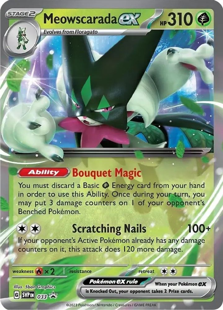 (#033) Meowscarada ex - Holo [Scarlet & Violet Promo]