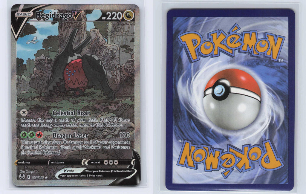 (#184/195) Regidrago V - Holo [Silver Tempest]