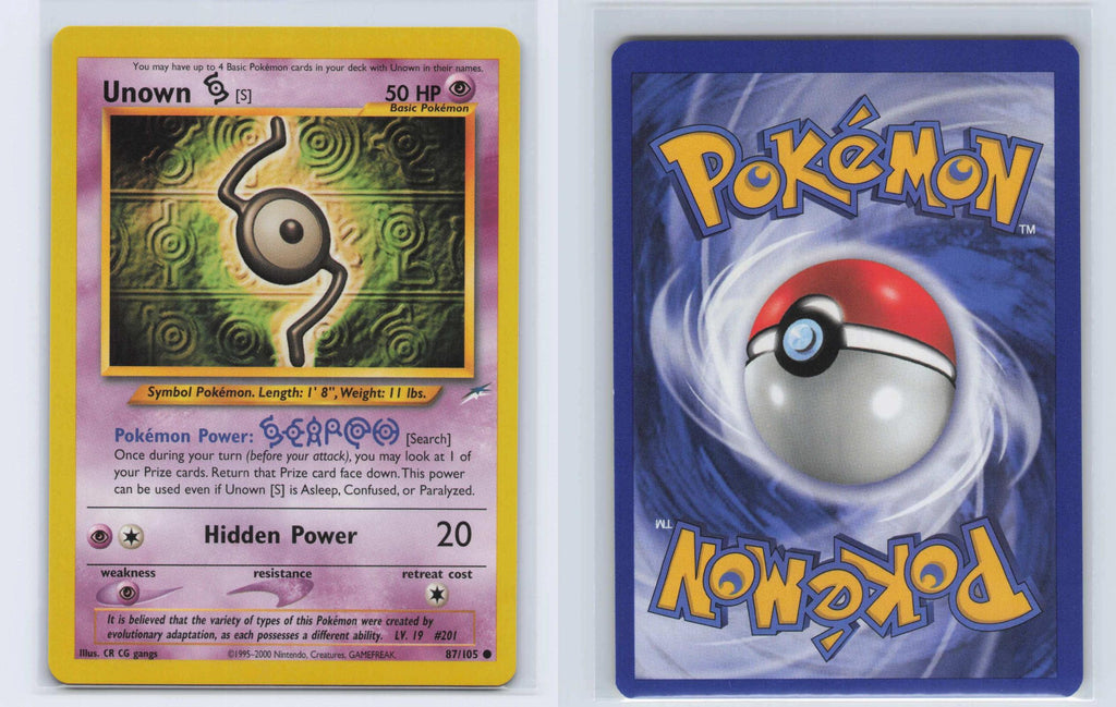 (#87/105) Unown [S] - Unlimited [Neo Destiny]