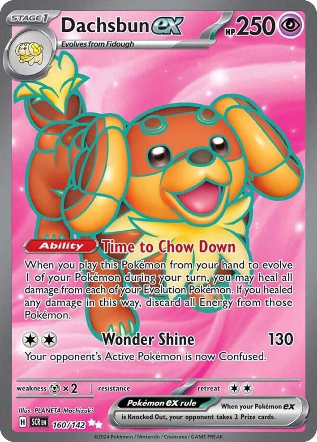 (#160/142) Dachsbun ex - Holo [Stellar Crown]
