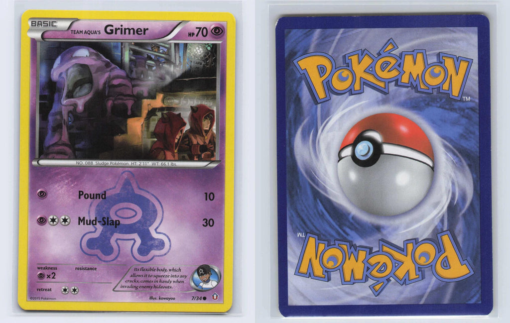 (#7/34) Team Aqua's Grimer - Normal [Double Crisis]