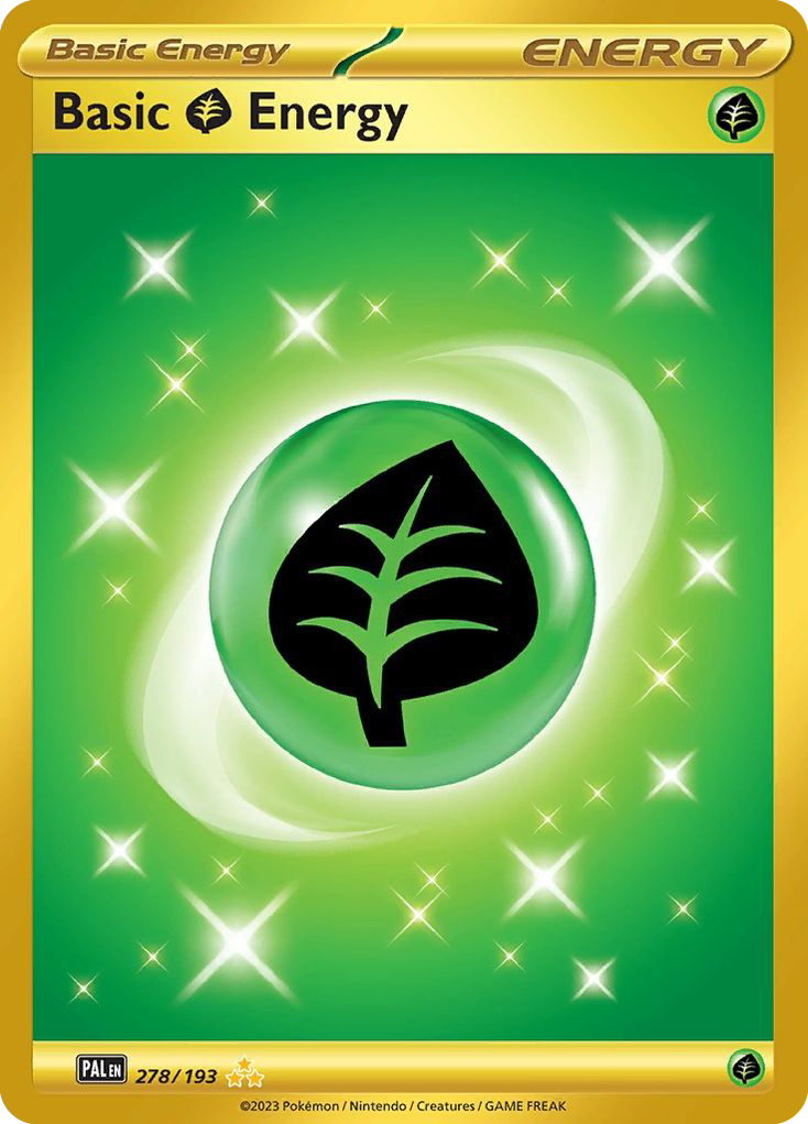(#278/193) Basic Grass Energy - Holo [Paldea Evolved]