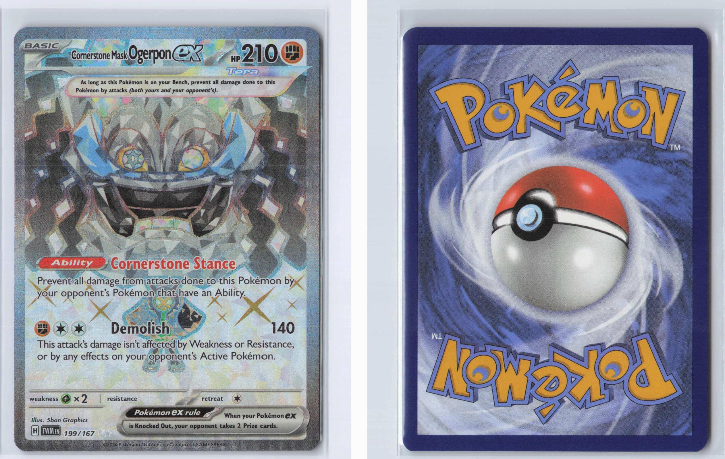 (#199/167) Cornerstone Mask Ogerpon ex - Holo [Twilight Masquerade]