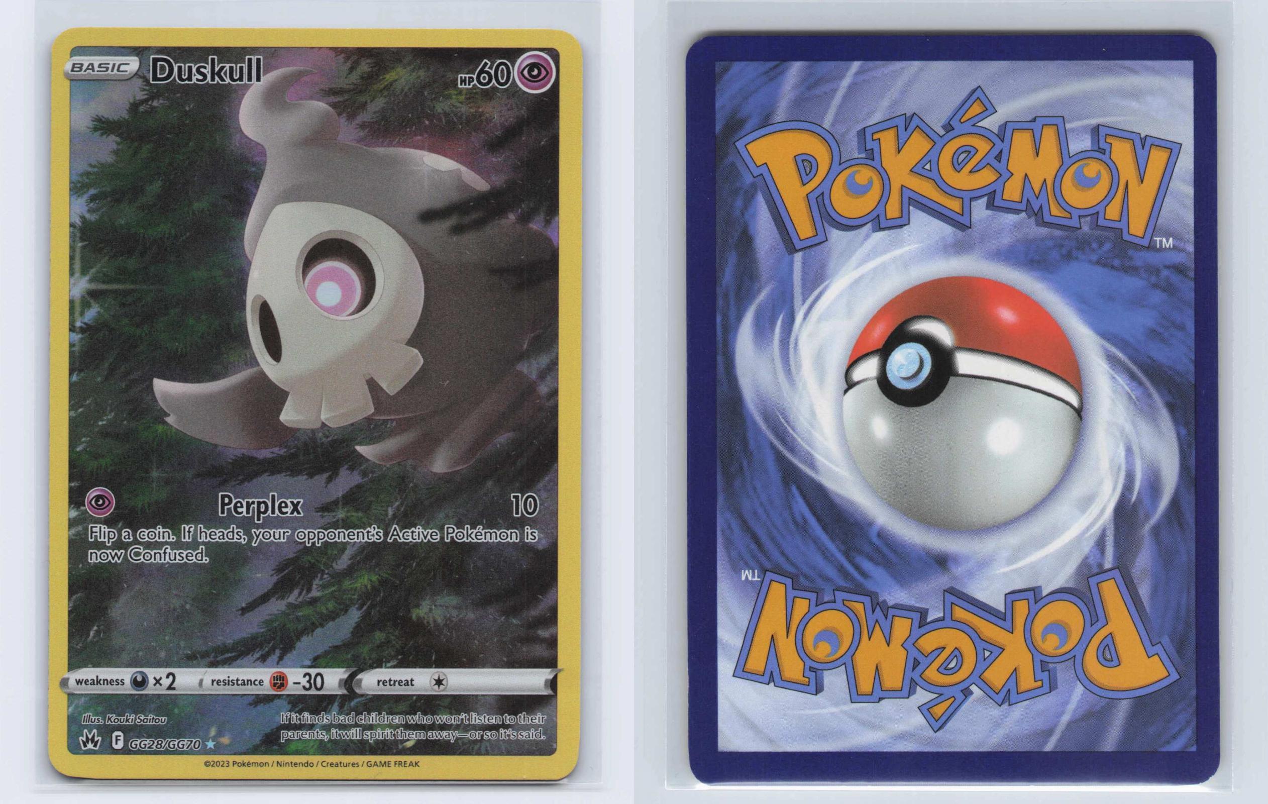 (#GG28/GG70) Duskull - Holo [Crown Zenith Galarian Gallery]
