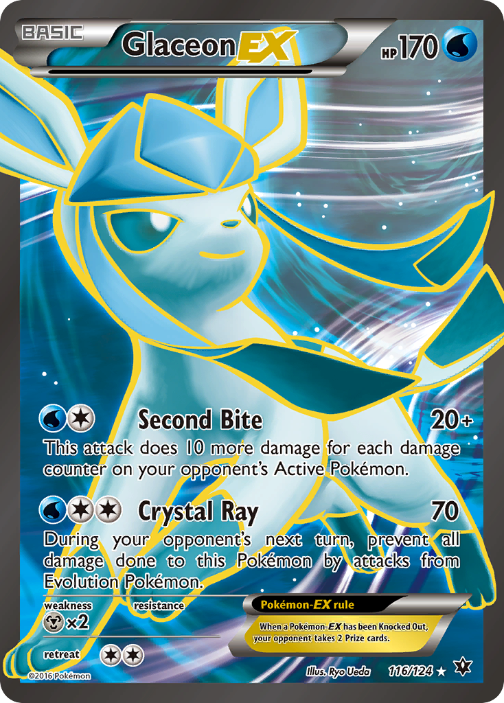 (#116/124) Glaceon EX - Holo [Fates Collide]