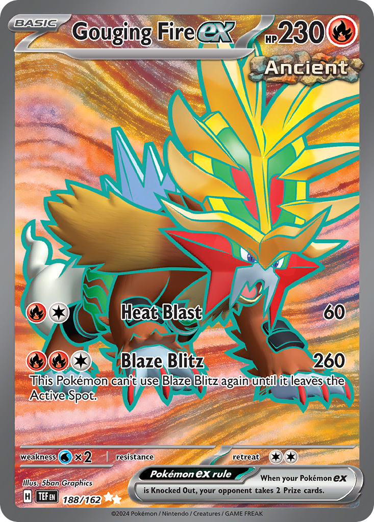 (#188/162) Gouging Fire ex - Holo [Temporal Forces]