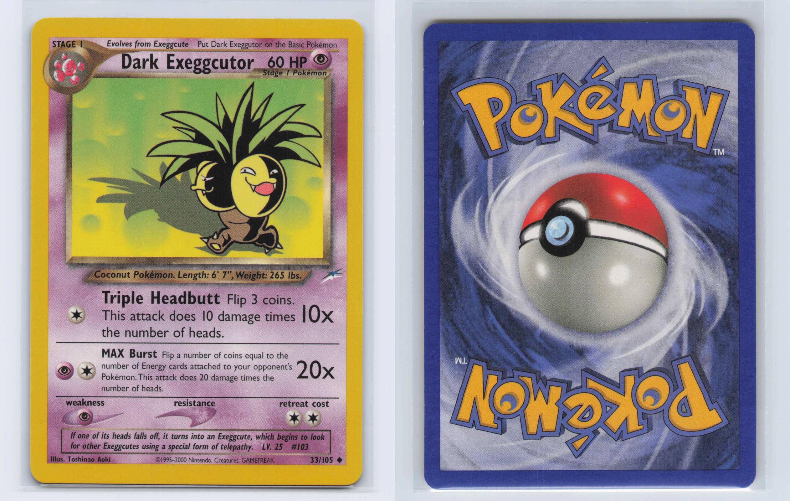 (#33/105) Dark Exeggutor - Unlimited [Neo Destiny]