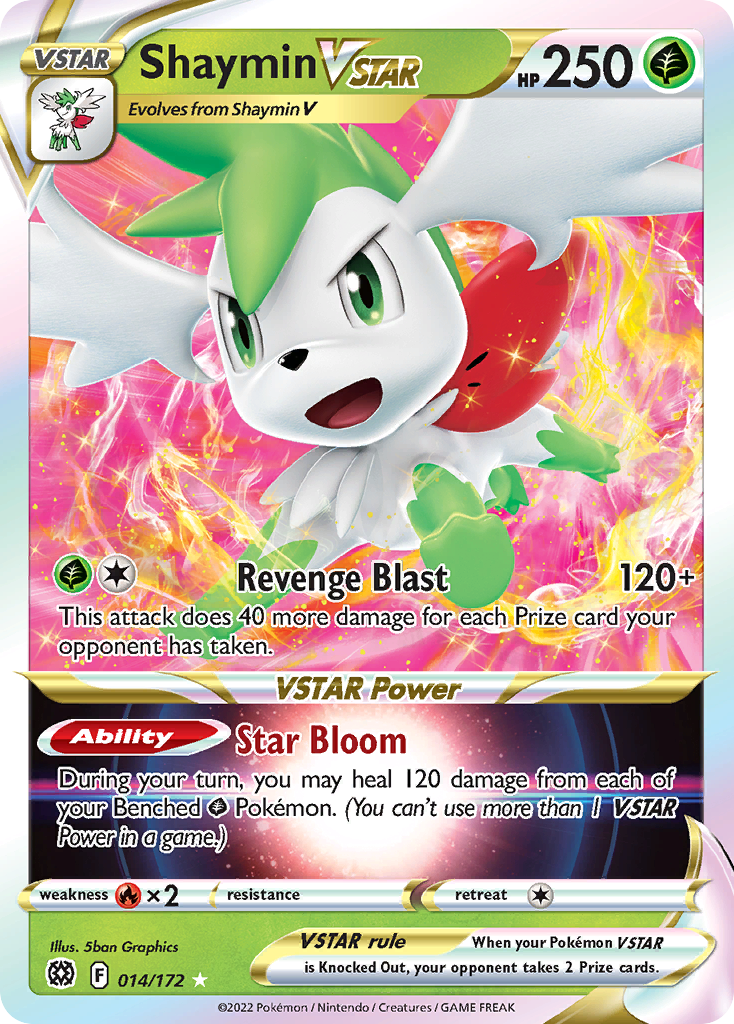 (#014/172) Shaymin VSTAR - Holo [Brilliant Stars]