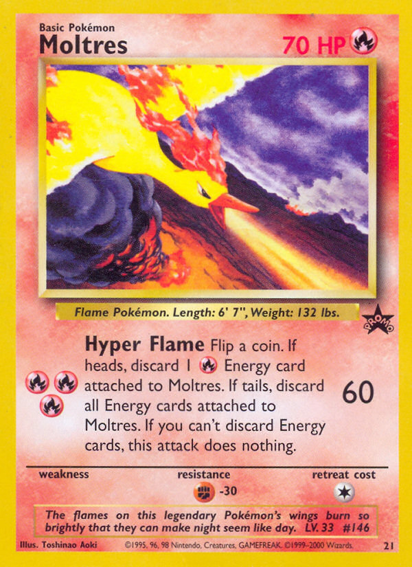 (#21) Moltres - Normal [Wizards Black Star Promos]