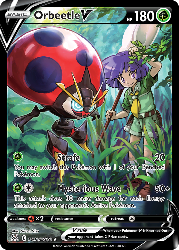 (#TG12/TG30) Orbeetle V - Holo [Lost Origin Trainer Gallery]