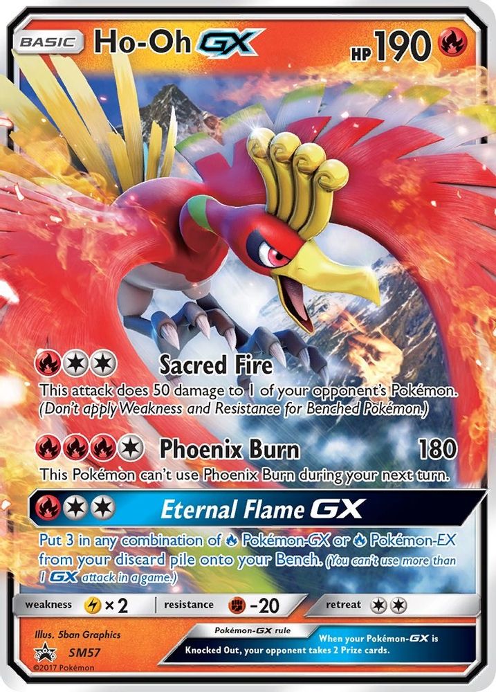 (#SM57) Ho-Oh GX - - Holo [Sun & Moon Promo]