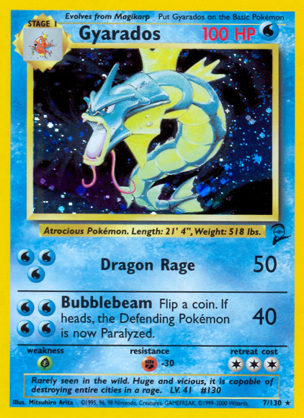 (#7/130) Gyarados - Holo [Base Set 2]
